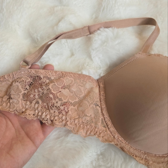 Victoria's Secret Lined Demi Bra, tan, 34D - Picture 3 of 6